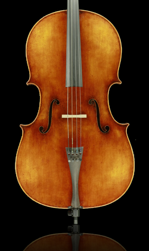 Handcrafted cello by Ming-Jiang Zhu Workshop
